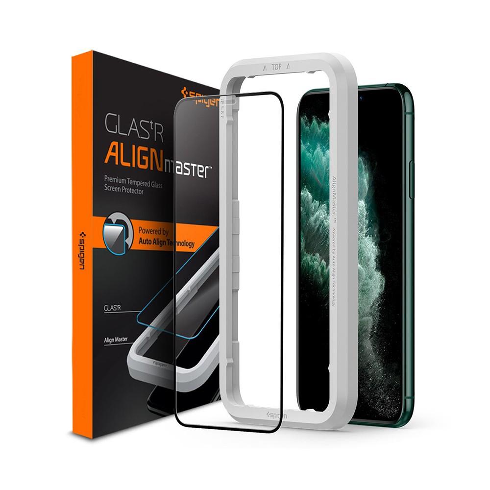 Apple iPhone 11 Pro/X/Xs Spigen GLAS.tR ALIGNmaster™ Full Cover Black