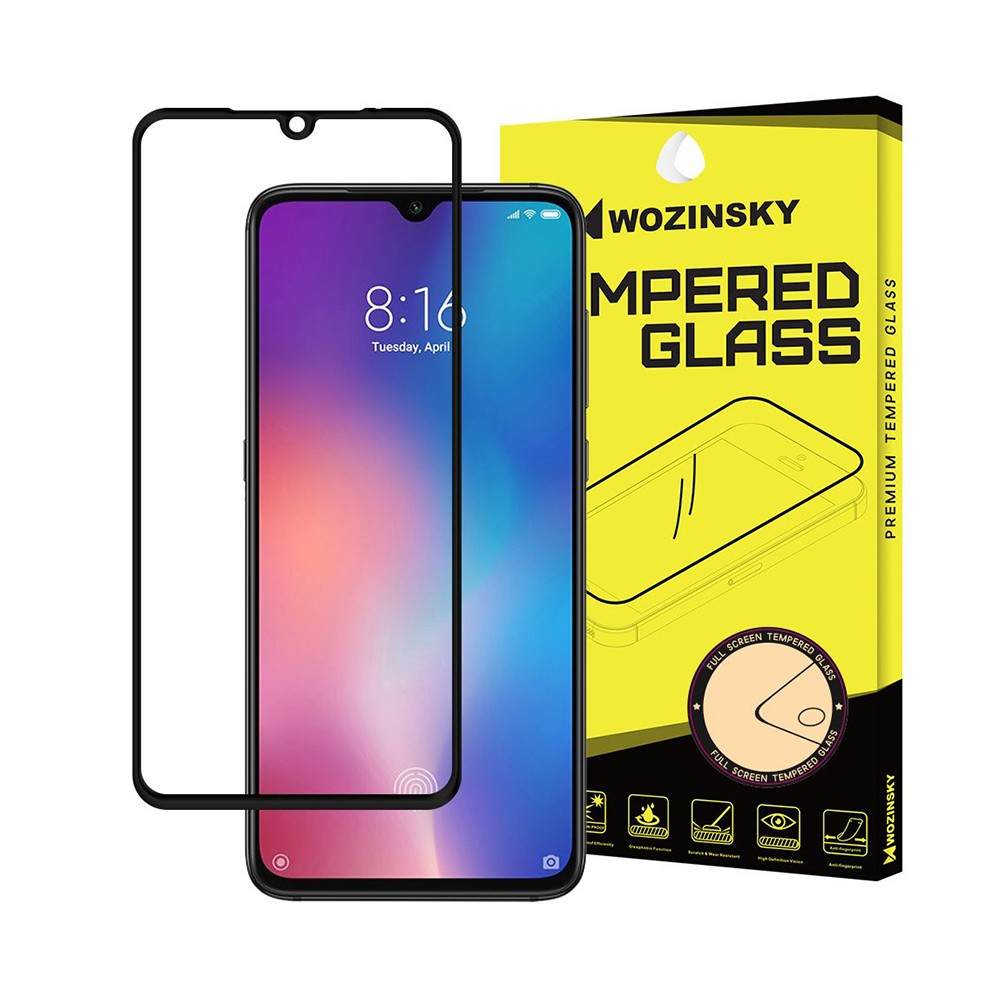 Xiaomi Mi 9 Wozinsky Tempered Glass Full Cover 9H Black