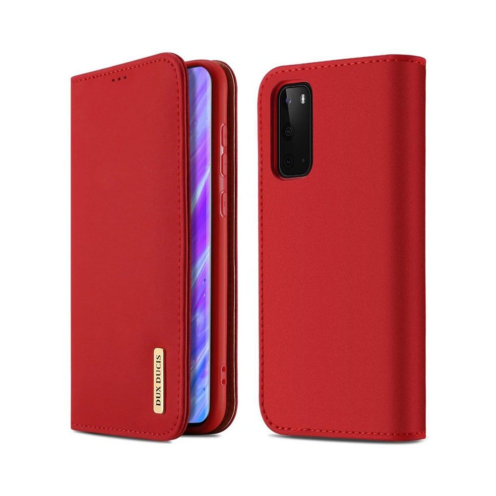 Samsung Galaxy S20 Wish Genuine Leather Red
