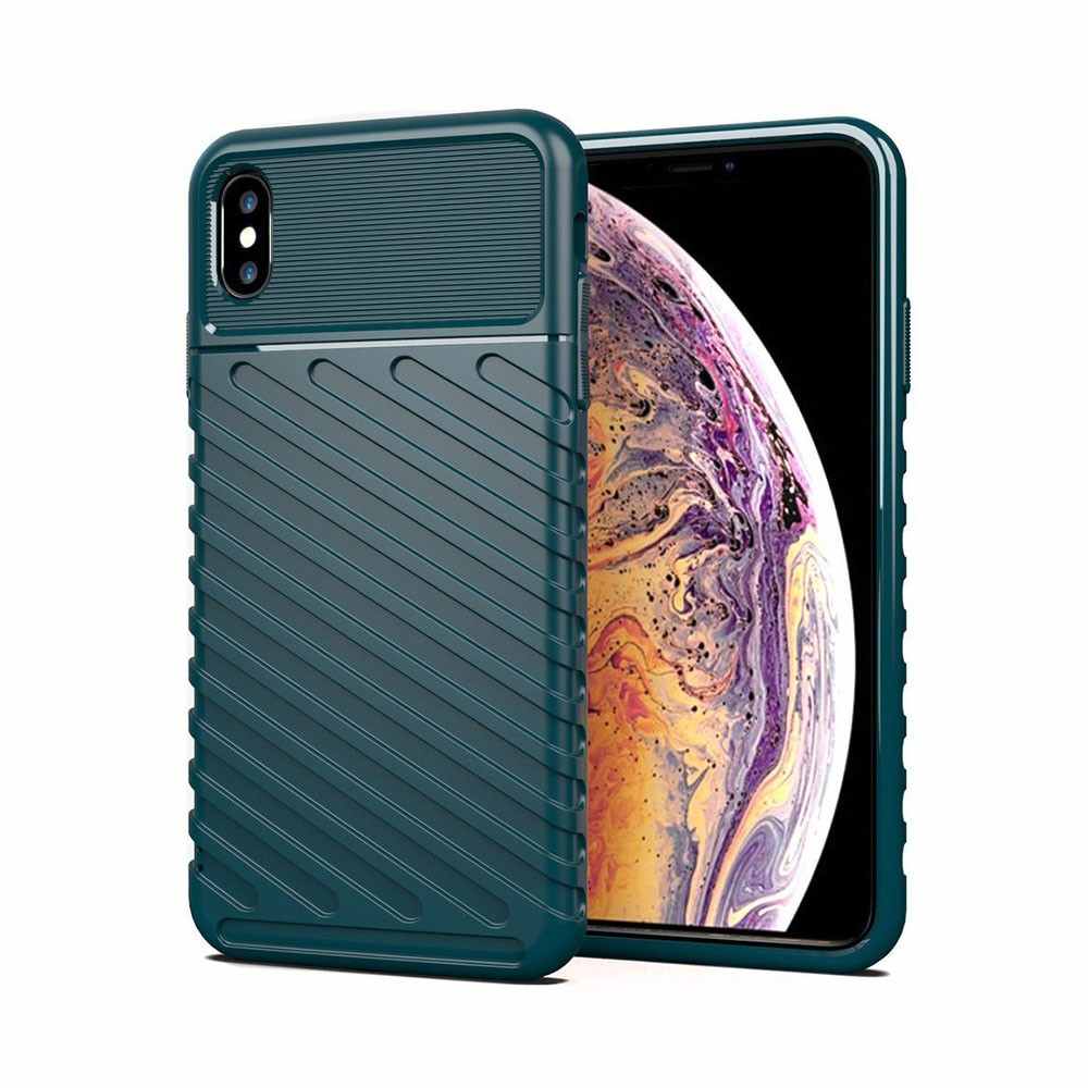Apple iPhone Xs Max Armored Thunder Case Green