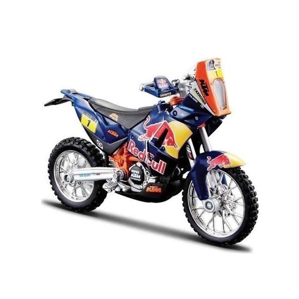 Burago 1/18 Red Bull KTM 450 Rally (Dakar Rally) Blue