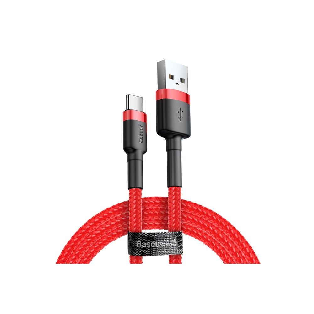 Baseus CATKLF-A09 Cafule Cable USB To Type-C 3A 0.5m Red
