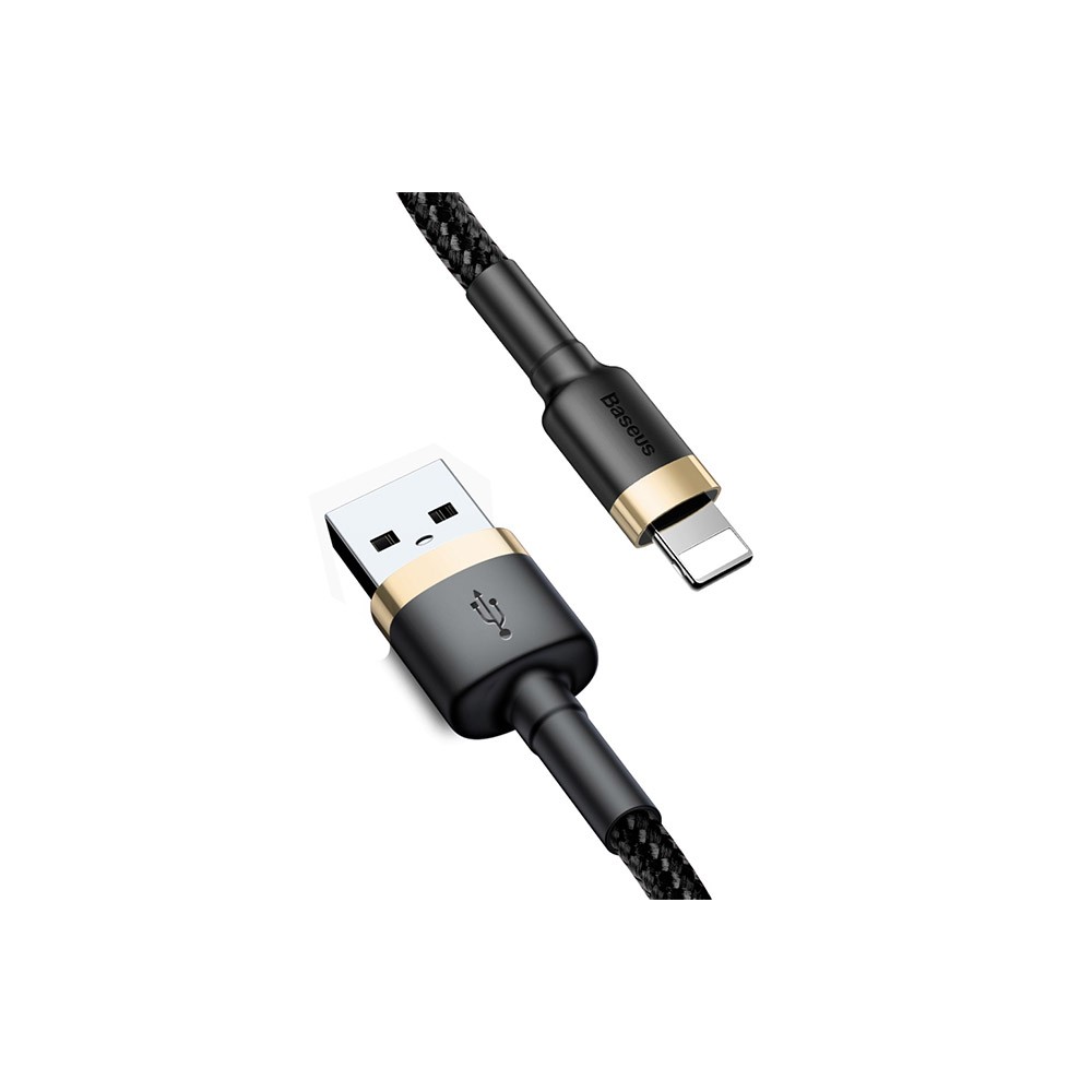 Baseus  Kαλώδιο Φόρτισης USB / Lightning QC3.0 2.4A - 1m Black/Gold