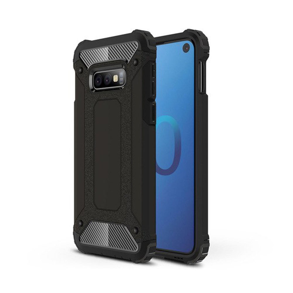 Samsung Galaxy S10e Tough Rugged Back Cover Black