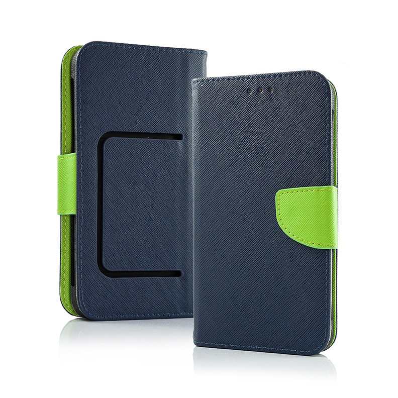 Universal Book Cover Θήκη για Smartphones από 5.8 έως 6.3 Inches Blue/Green