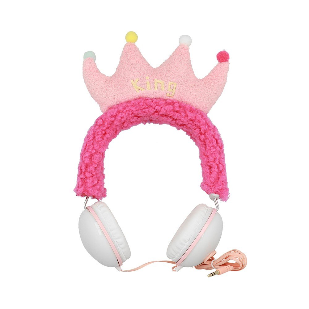 Gjby King Ενσύρματα Ακουστικά Κεφαλής με Μικρόφωνο Pink