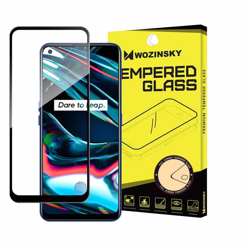 Realme 7 Pro Wozinsky Tempered Glass Full Cover 9H Black