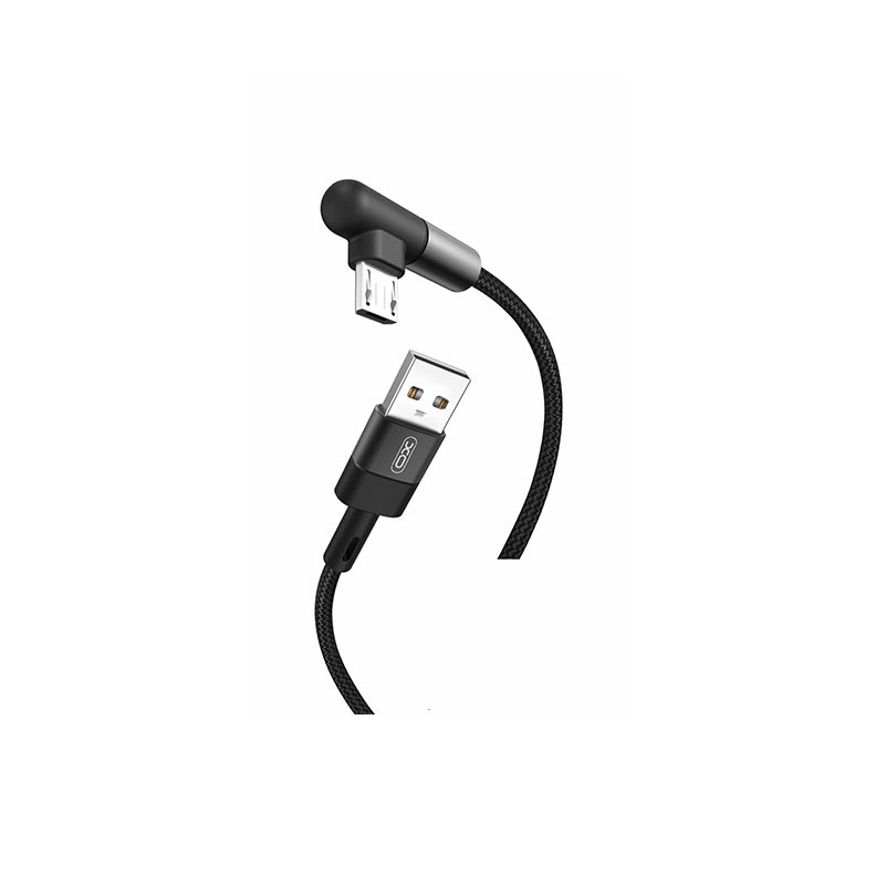 XO NB152 Micro USB Καλώδιο Φόρτισης 1m Black