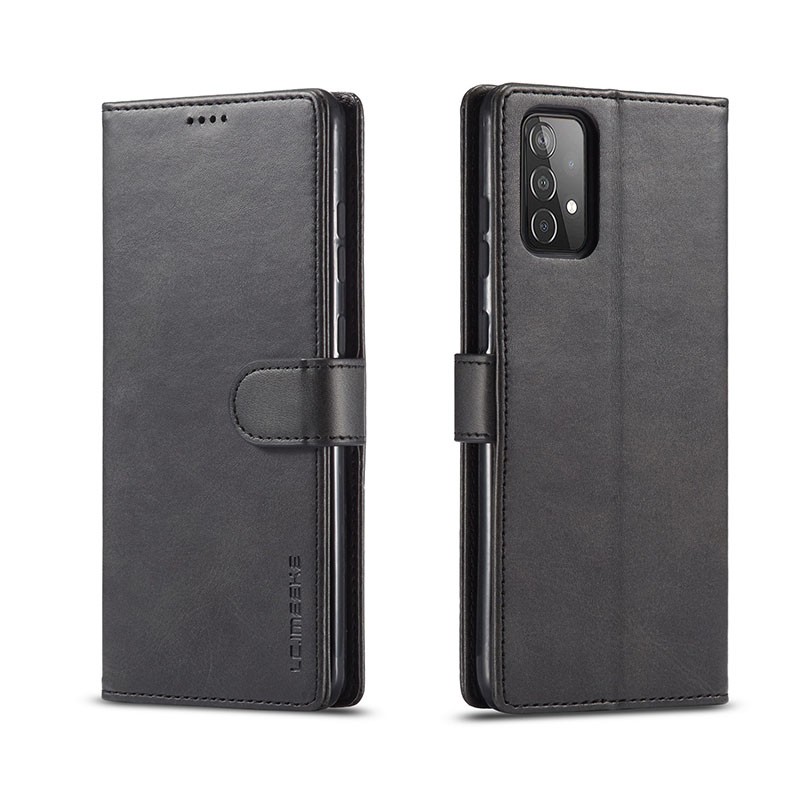 Samsung Galaxy A52/A52s LC.IMEEKE Calf Texture Θήκη Πορτοφόλι Black
