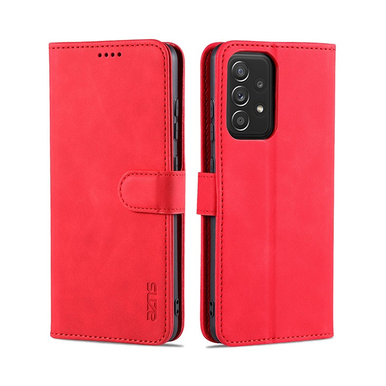 Samsung Galaxy A52/A52s Skin Feel Θήκη Πορτοφόλι Red