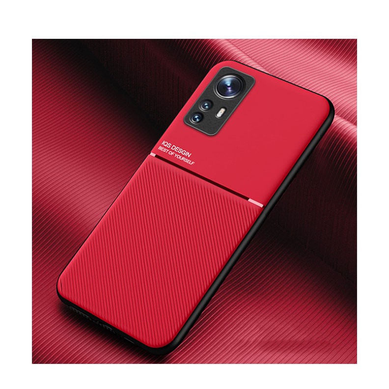 Xiaomi 12 Pro Classic Tilt Magnetic Phone Case Red