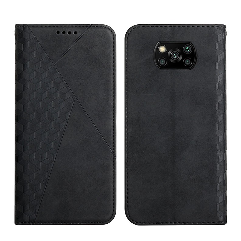 Xiaomi Poco X3 NFC/X3 Pro Diamond Pattern θήκη Βιβλίο Black