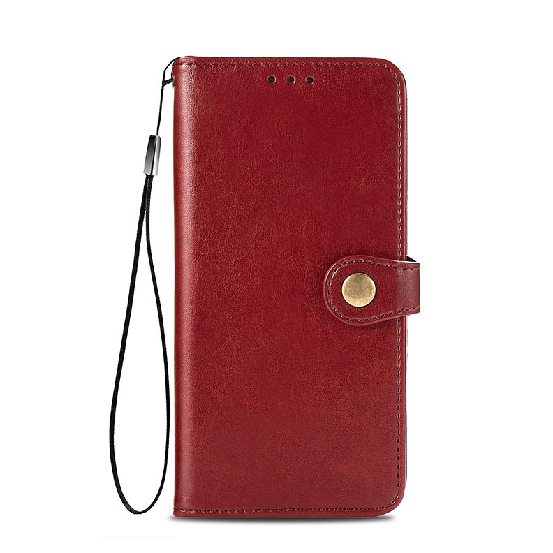 Xiaomi Poco X3 NFC/X3 Pro Retro Solid Color Leather θήκη Πορτοφόλι Red