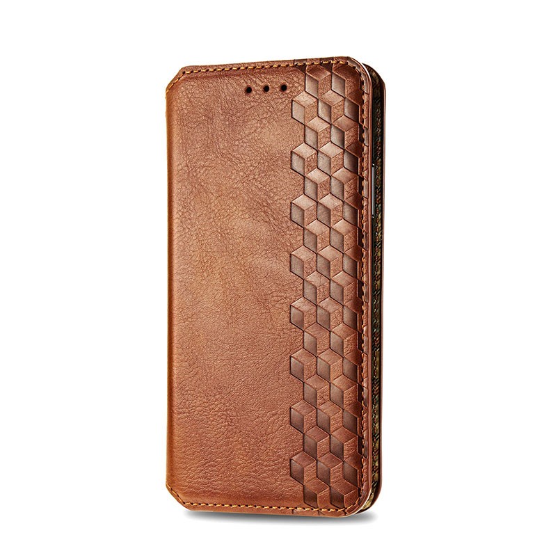 Xiaomi Poco X3 NFC/X3 Pro Cubic θήκη Βιβλίο Brown