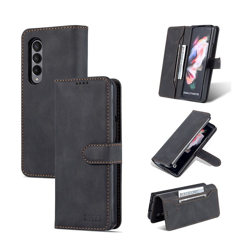 Samsung Galaxy Z Fold3 5G AZNS Dream II Skin Feel θήκη Πορτοφόλι Black