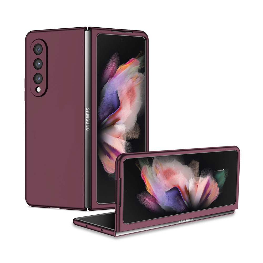 Samsung Galaxy Z Fold3 5G Armor Foldable Σκληρή θήκη Wine Red
