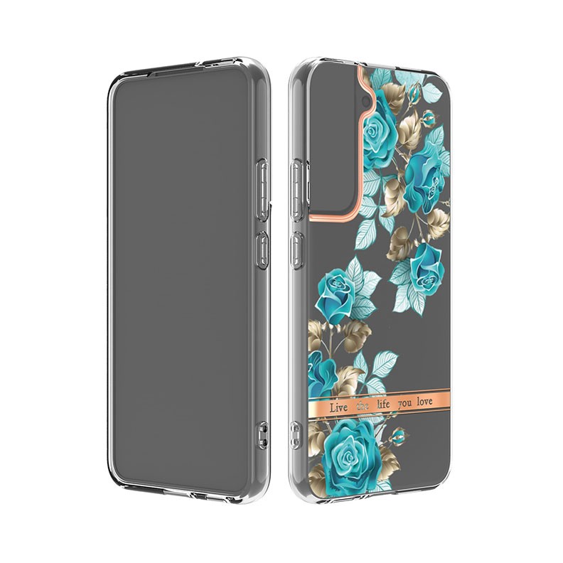 Samsung Galaxy S22 Plus 5G Flowers and Plants Θήκη Σιλικόνης Blue Rose