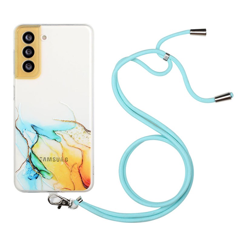 Samsung Galaxy S22 Plus 5G Candy Colors Θήκη Σιλικόνης με Λουράκι Yellow