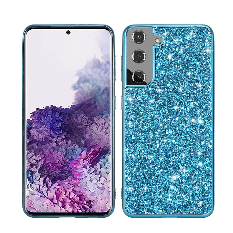 Samsung Galaxy S22 Plus 5G Glitter Powder Σκληρή θήκη Blue