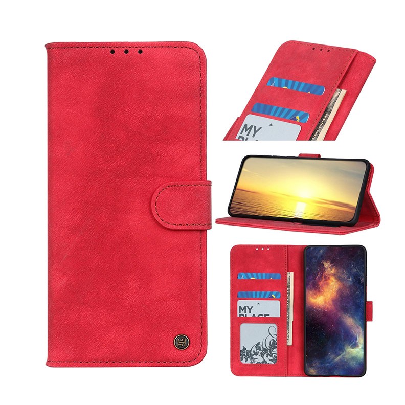 Realme 8/8 Pro Antelope Texture Magnetic Buckle  Θήκη Πορτοφόλι Red