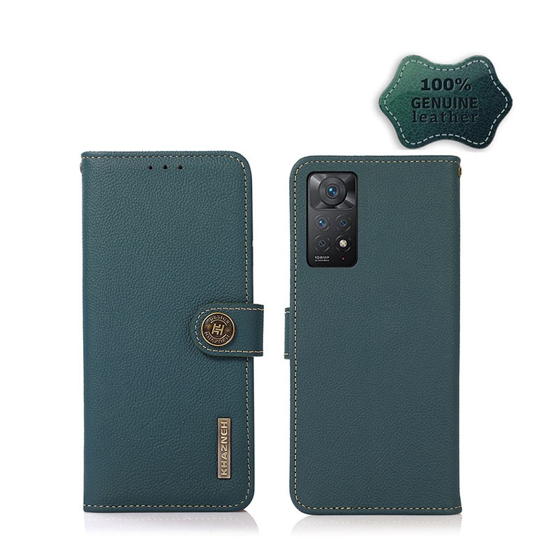 Xiaomi Redmi Note 11 Pro 4G / 5G KHAZNEH Θήκη Πορτοφόλι Green