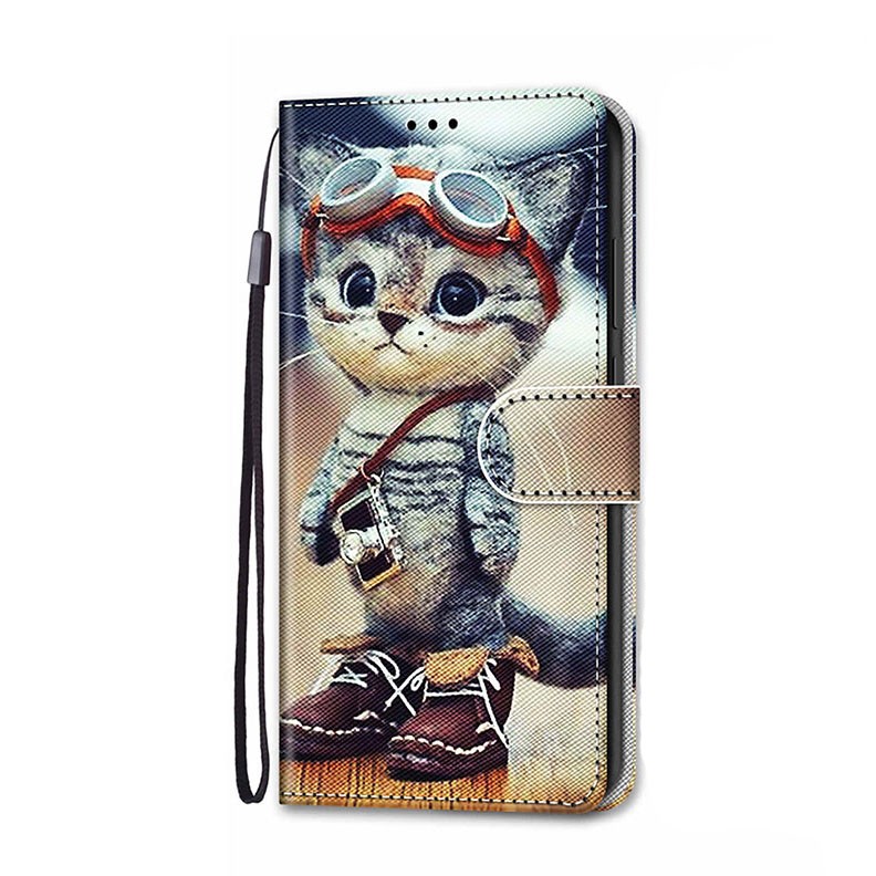 Xiaomi Redmi Note 11 Pro 4G / 5G Coloured Drawing Θήκη Πορτοφόλι Leather Shoes Cat