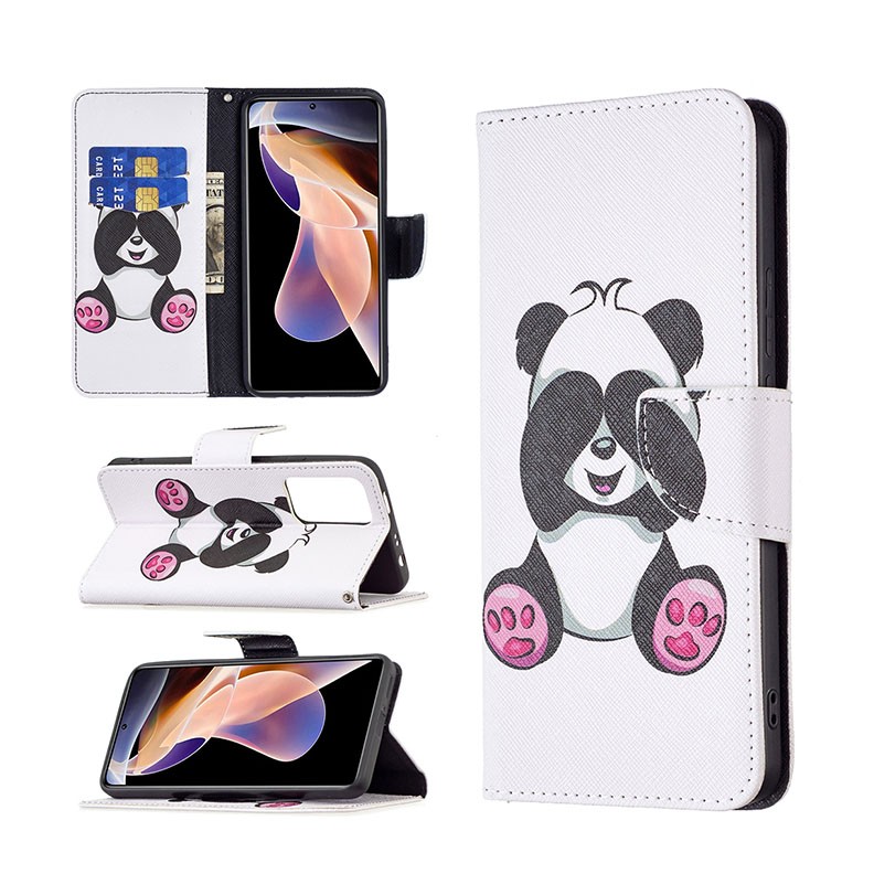 Xiaomi Redmi Note 11 Pro 4G / 5G Coloured Drawing Θήκη Πορτοφόλι Panda