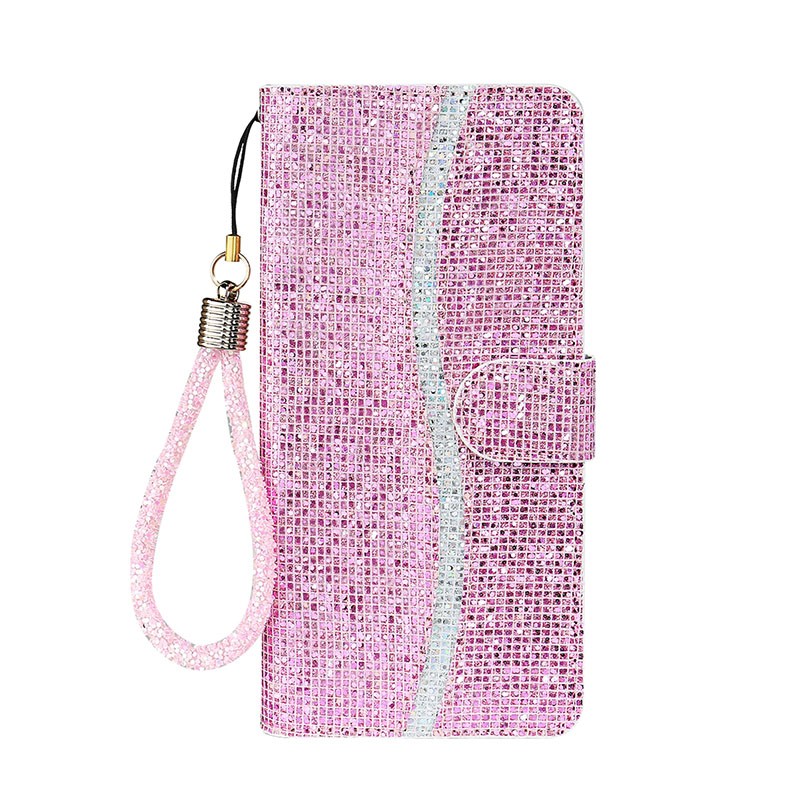 Samsung Galaxy A33 5G Glitter Powder Θήκη Πορτοφόλι Pink