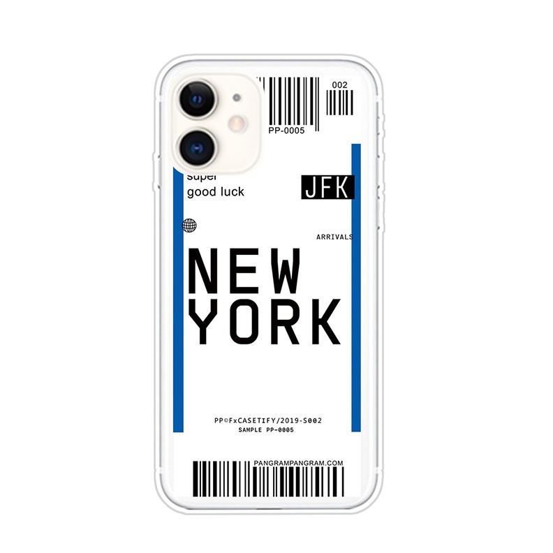 Apple iPhone 11 Boarding Pass Series Θήκη Σιλικόνης New York