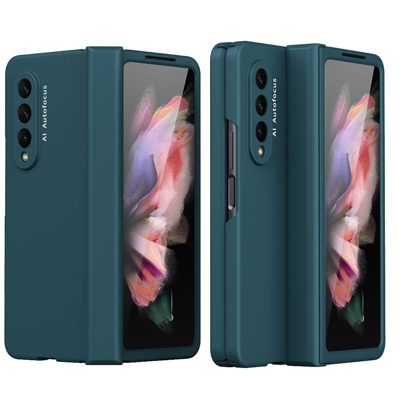 Samsung Galaxy Z Fold3 5G 360 Full Body Hinge Flip Σκληρή Θήκη Green