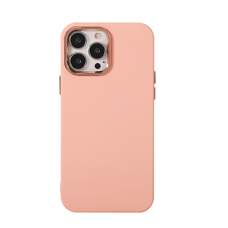 Apple iPhone 12 Pro / 12 Electroplated Silicone Θήκη Σιλικόνης Pink