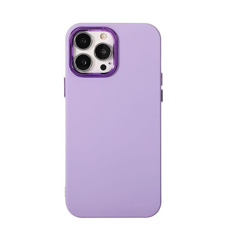 Apple iPhone 12 Pro / 12 Electroplated Silicone Θήκη Σιλικόνης Purple