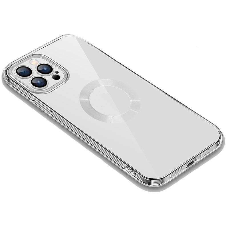 Apple iPhone 12 Pro Electroplated Edge Lens Film Clear Σκληρή Θήκη Transparent