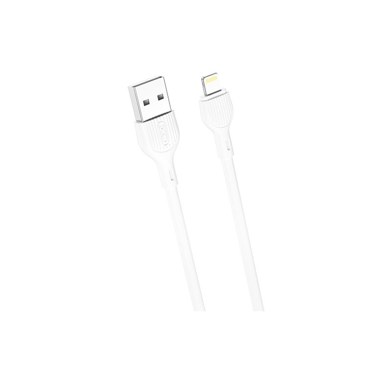 XO NB200 Lightning USB Καλώδιο Φόρτισης 1m 2.1A White