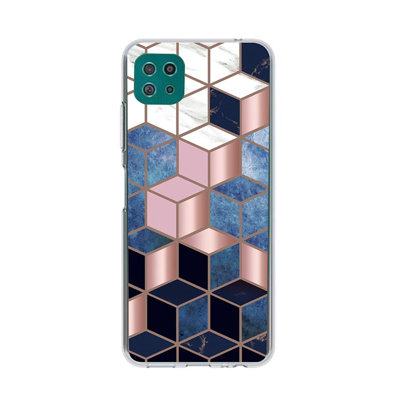 Samsung Galaxy A22 5G Abstract Marble  Pattern θήκη Σιλικόνης Cube