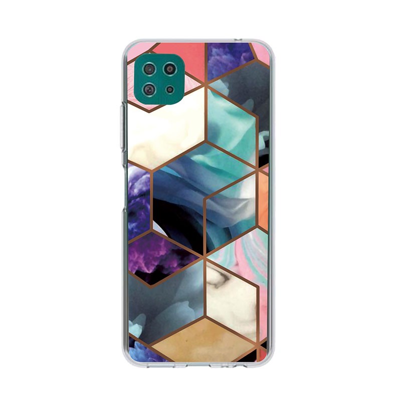 Samsung Galaxy A22 5G Abstract Marble  Pattern θήκη Σιλικόνης Honeycomb color