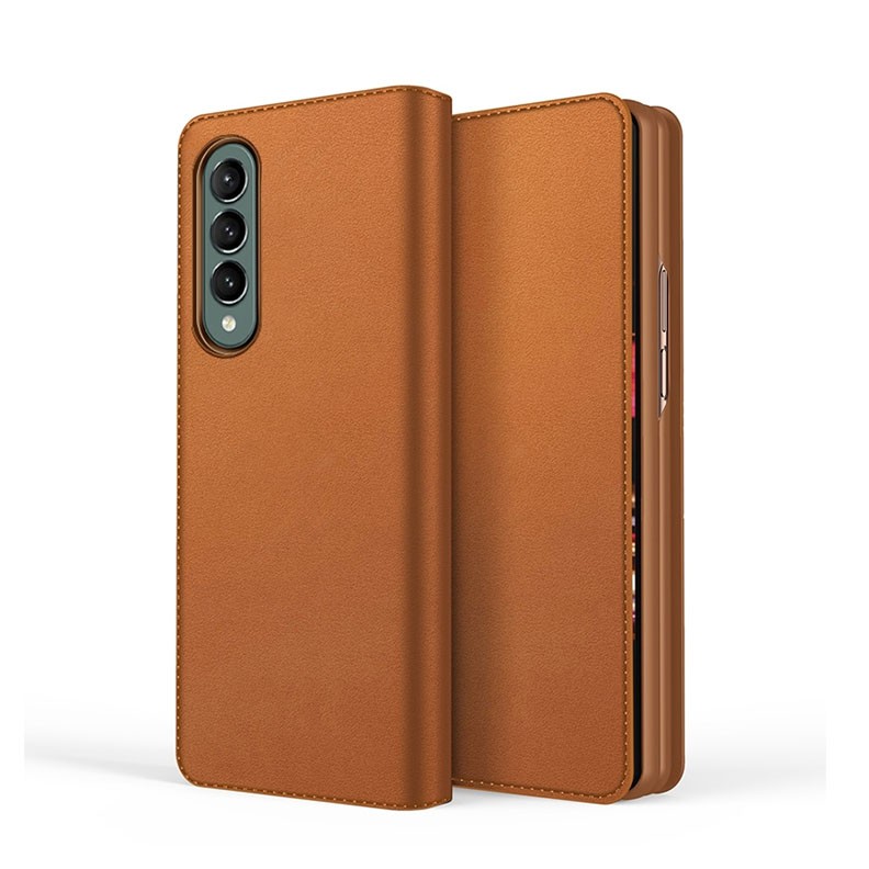 Samsung Galaxy Z Fold4 5G Split Type Horizontal θήκη Βιβλίο Brown