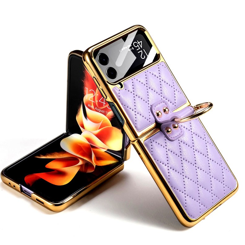 Samsung Galaxy Z Flip4 5G GKK Integrated Plating  Σκληρή Θήκη Purple
