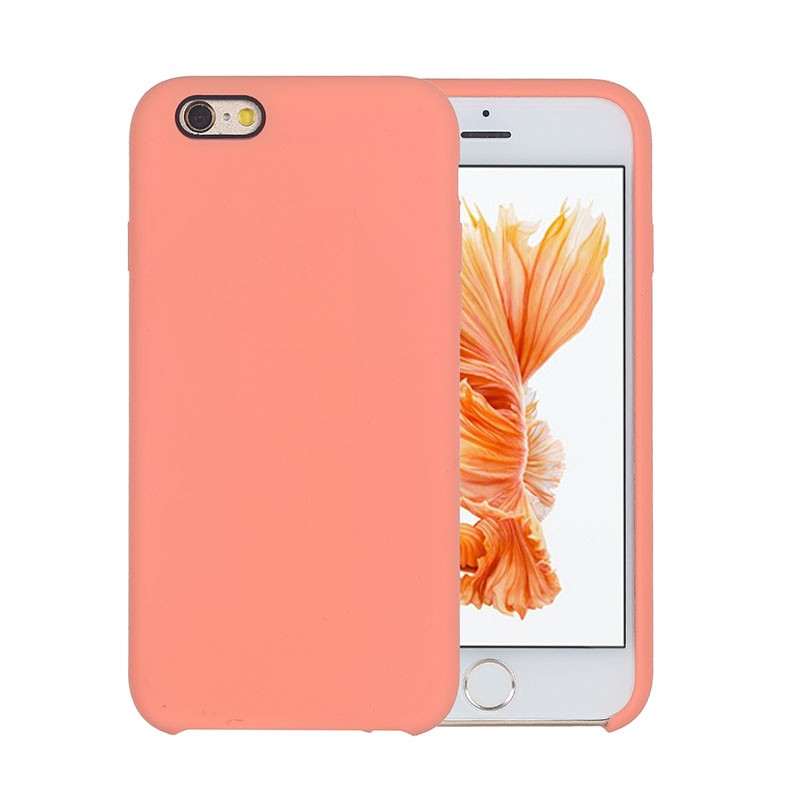 Apple iPhone 6s Plus/6 Plus Pure Color Liquid Silicone Θήκη Σιλικόνης Orange