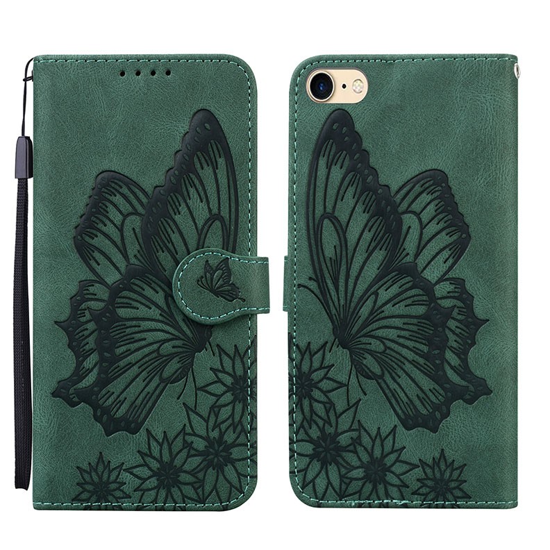 Apple iPhone 6s Plus/6 Plus Butterfly Θήκη Πορτοφόλι Green