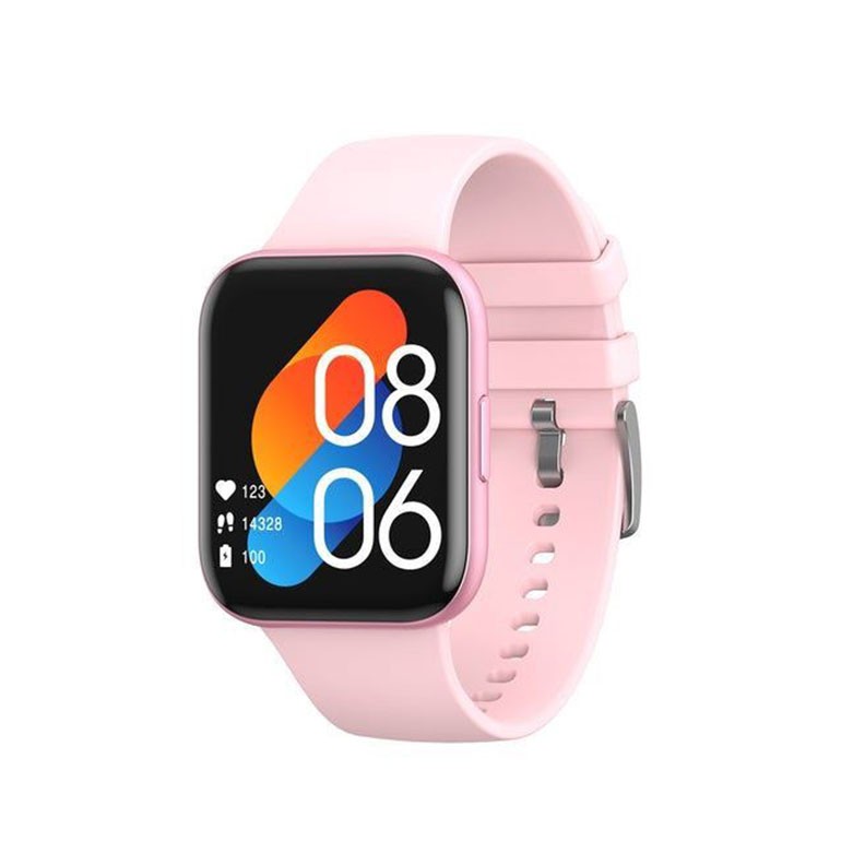 Havit M9021 Smartwatch με Λουράκι Σιλικόνης Pink
