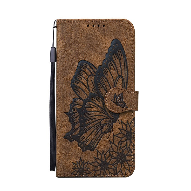 Apple iPhone 13 Pro Max Butterfly Θήκη Πορτοφόλι Brown