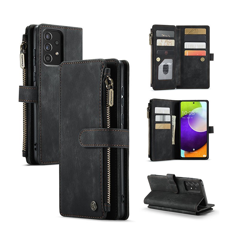 Samsung Galaxy A52/A52s CaseMe C30 Multifunctional θήκη Πορτοφόλι Black