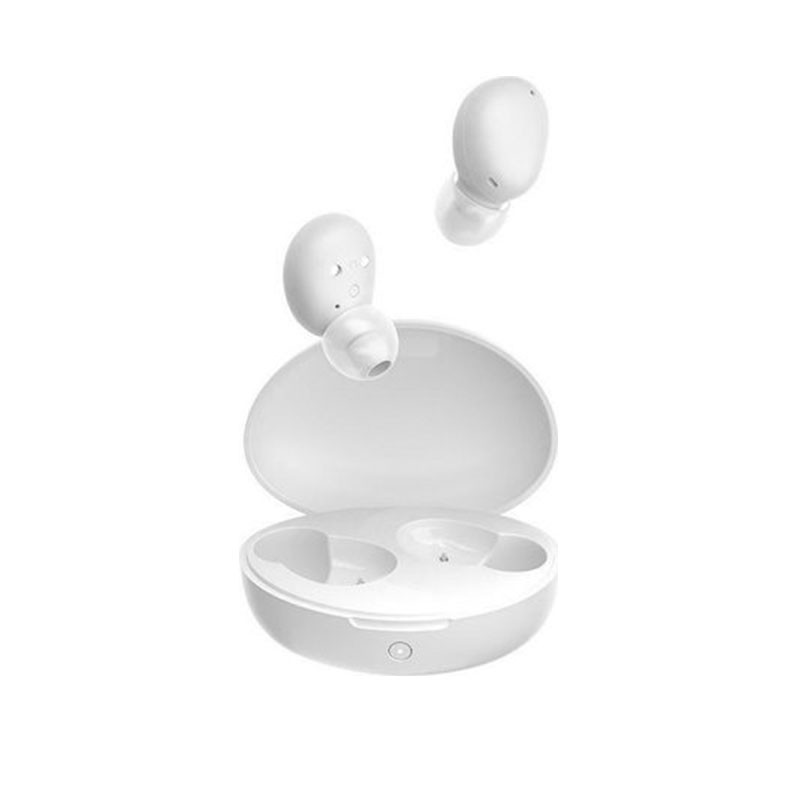 QCY T16 In-ear Bluetooth Handsfree Ακουστικά με Θήκη Φόρτισης White