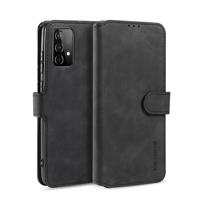 Samsung Galaxy A52/A52s Retro Oil Side Θήκη Πορτοφόλι Black