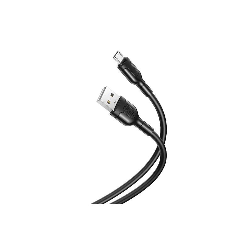 XO NB212 Micro USB Καλώδιο Φόρτισης 1m 2.1A Black