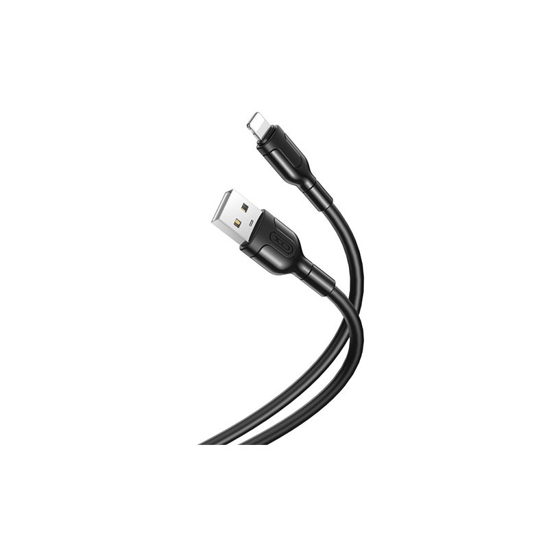 XO NB212 Lightning USB Καλώδιο Φόρτισης 1m 2.1A Black