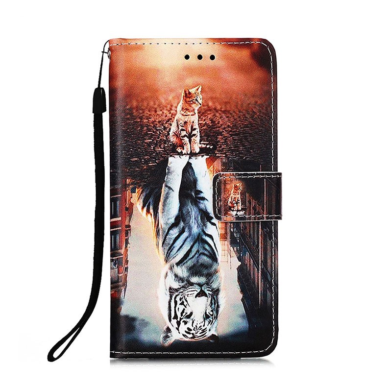 Samsung Galaxy A23 5G Colored Θήκη Πορτοφόλι Cat And Tiger