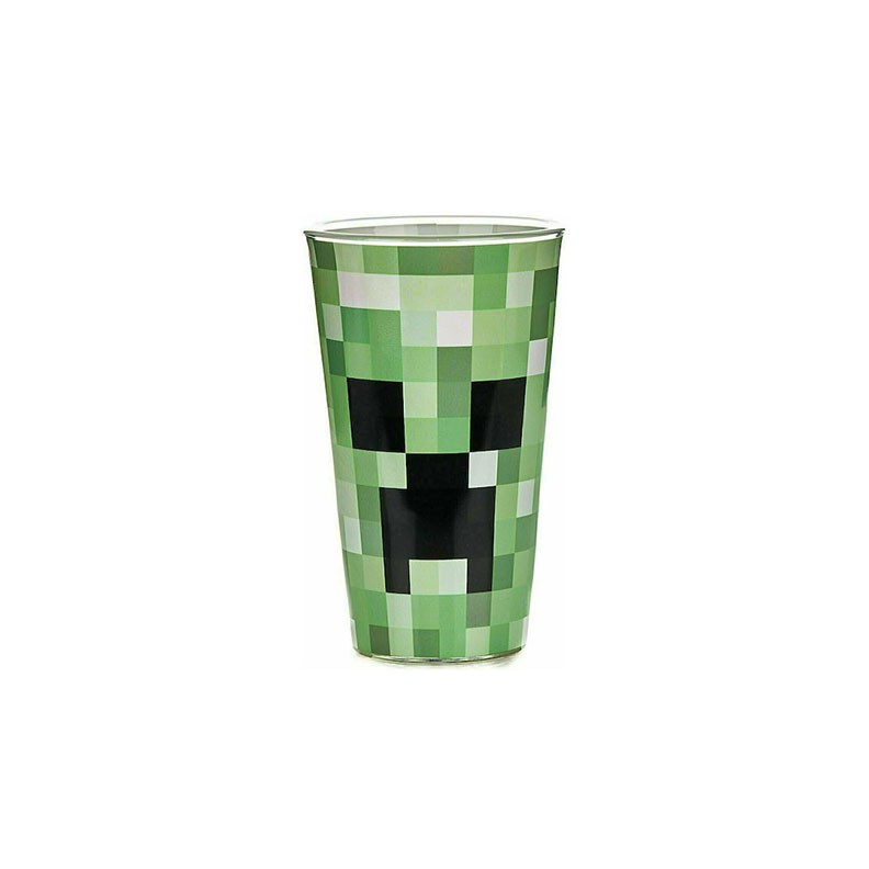 Paladone PP6729MC Minecraft - Creeper Γυάλινο Ποτήρι Green