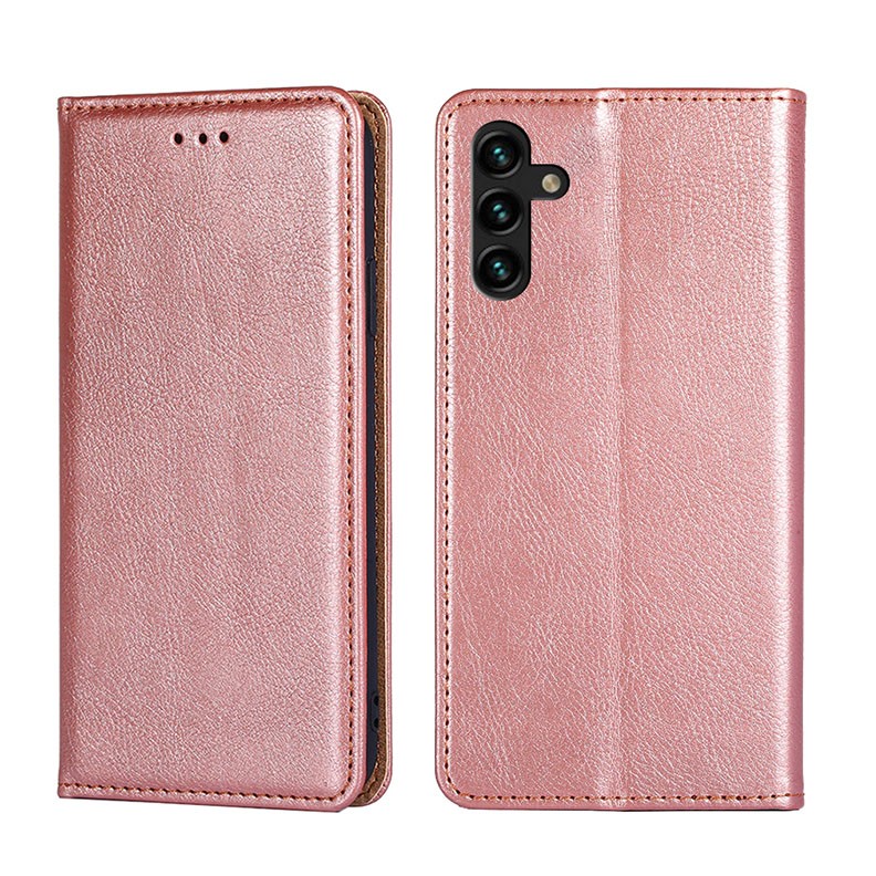 Samsung Galaxy A04s Gloss Θήκη Βιβλίο Rose Gold
